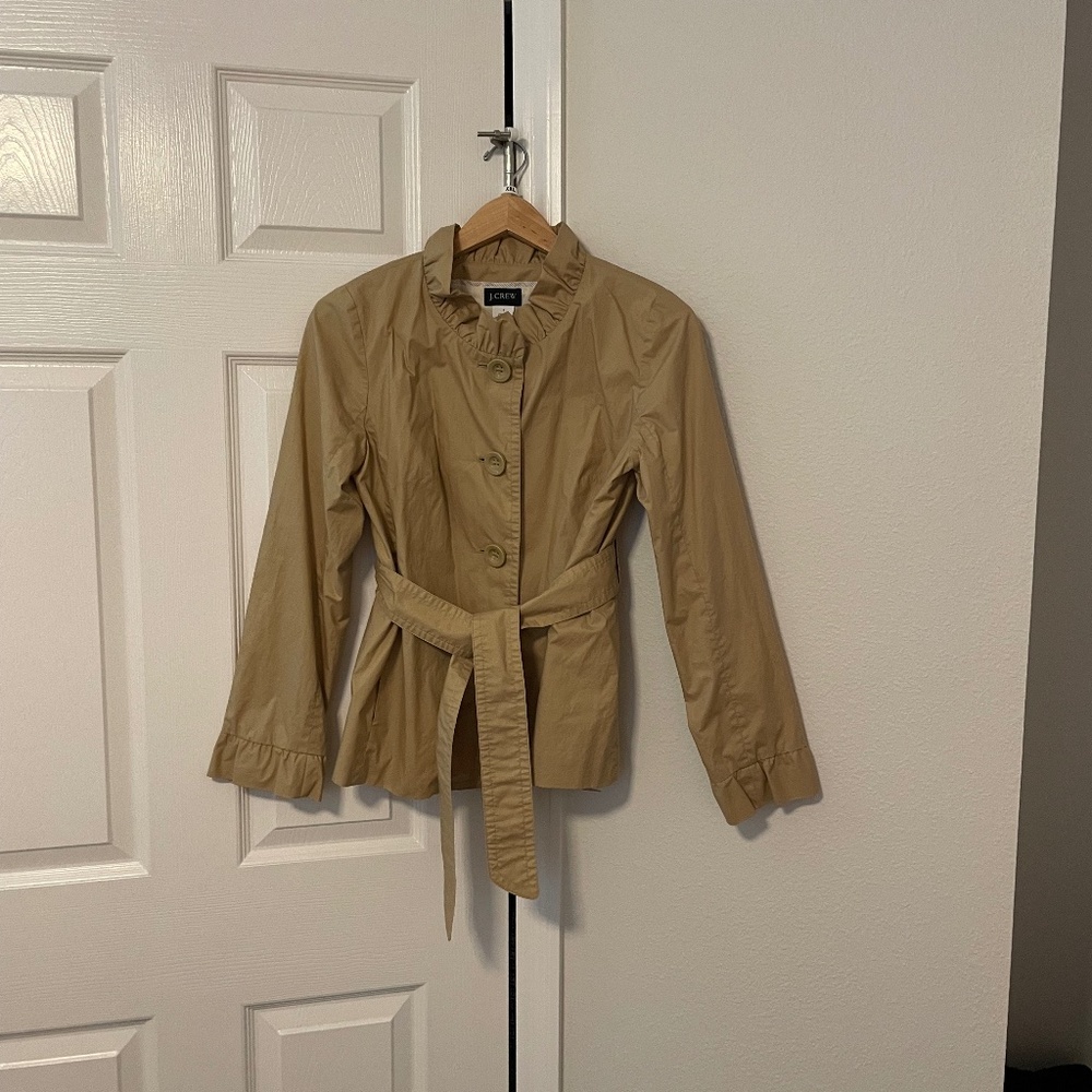 J Crew Khaki Jacket Size 4